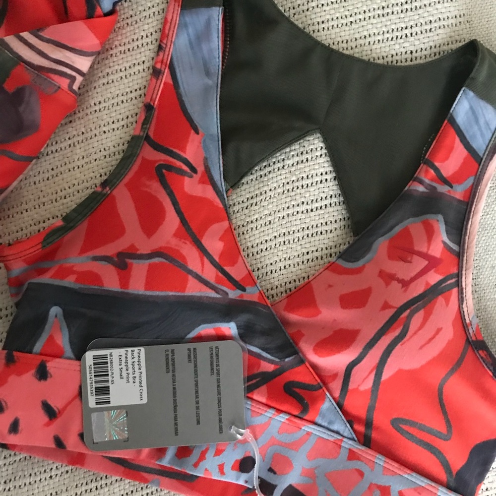 Gymshark Nikki B Pineapple Bra XS